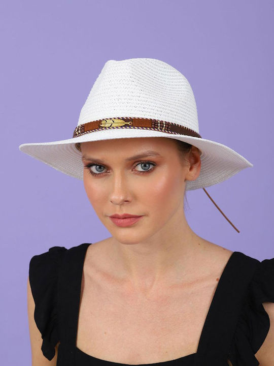 Doca Fabric Women's Hat White
