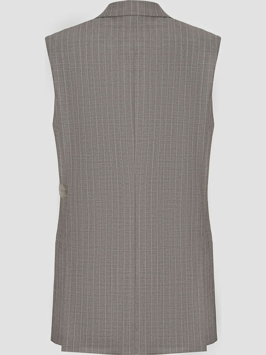 Boss Jewelara Women's Double Breasted Blazer Gray