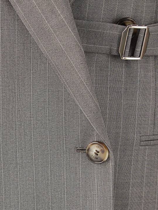 Boss Jewelara Women's Double Breasted Blazer Gray