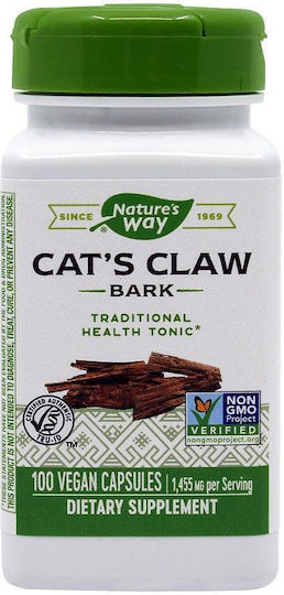 Натурален път на Cat's Claw Bark 485 мг 100 капсули