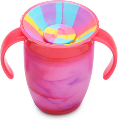 Munchkin Baby & Toddler Cups with Handles and Straw made of Plastic Pink 1pcs 207ml for 6m+m+