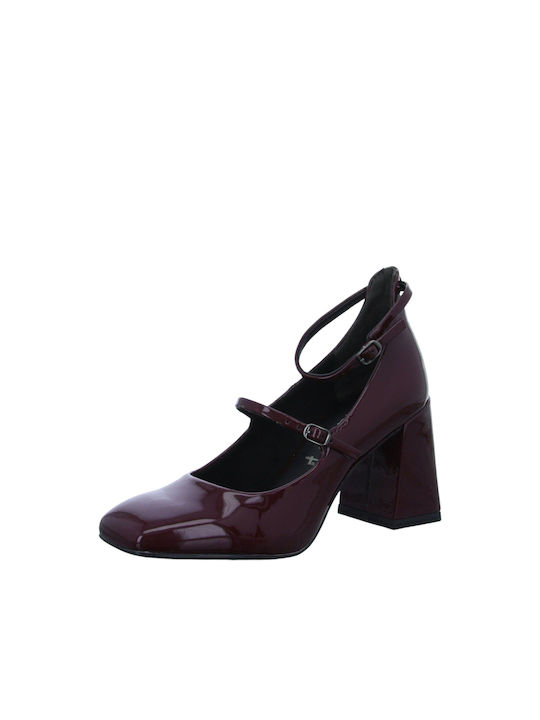 Tamaris Pumps mit Riemchen Burgundisch