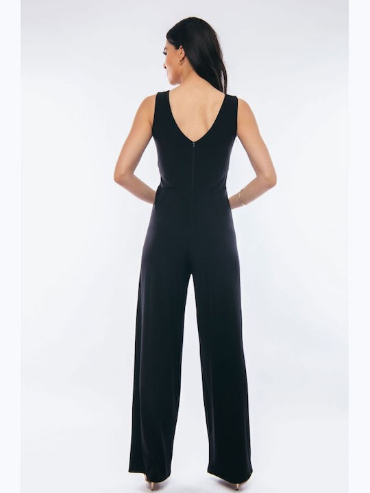 Women's Sleeveless One-piece Jumpsuit Black