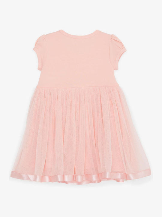 Trendy Shop Kids Dress Tulle Short Sleeve Somon