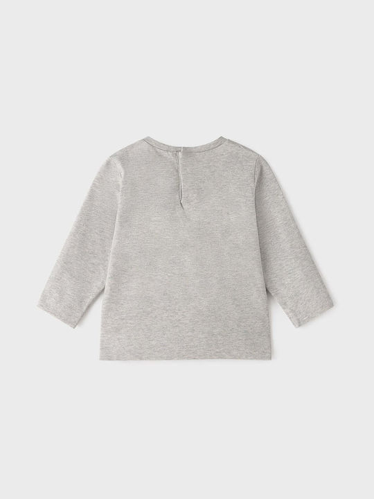 Mayoral Kids Blouse Long Sleeve grey