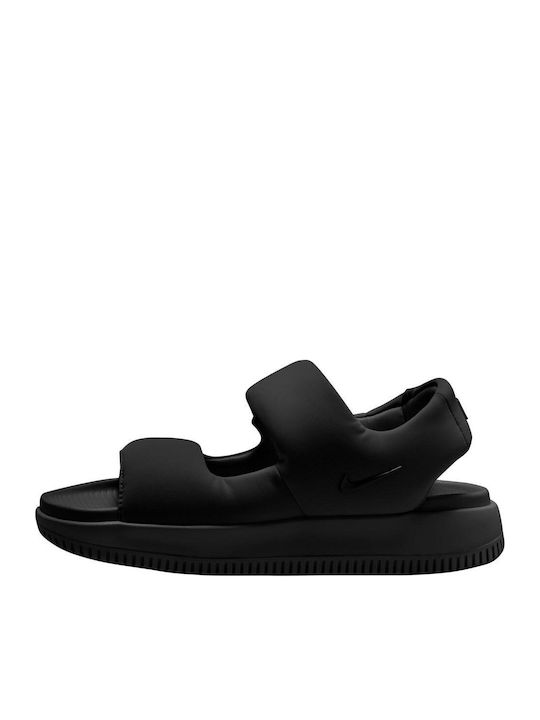 Calmnike Sandals Women's Flat Sandals in Black Color