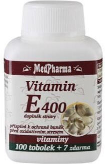 MedPharma Vitamin E Vitamin für die Haut & Antioxidans 107 Mützen