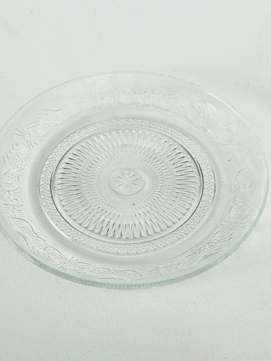 MSA Plate Shallow Glass Transparent with Diameter 15cm 2pcs