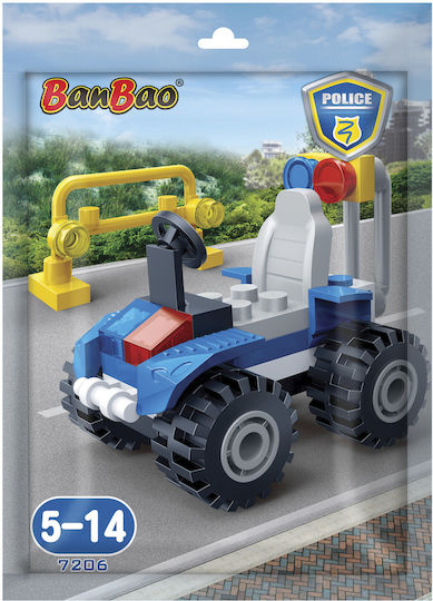 Banbao Bausteine Police Buggy für 5+ Jahre 34Stück