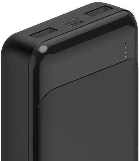 HAMA Eco Power 10 10000mAh cu 2 Porturi USB-A și Port USB-C Negru