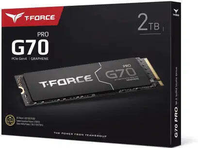TeamGroup T-Force G70 Pro SSD 2TB Tip M.2 Cu Conexiune PCI Express 4.0 Compatibil Cu PlayStation 5 TM8FFH002T0C129