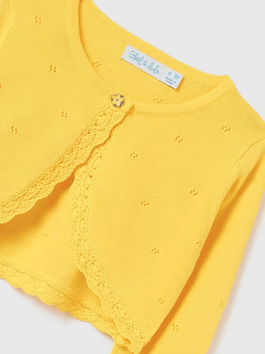 Kids Bolero Knitted Lemon