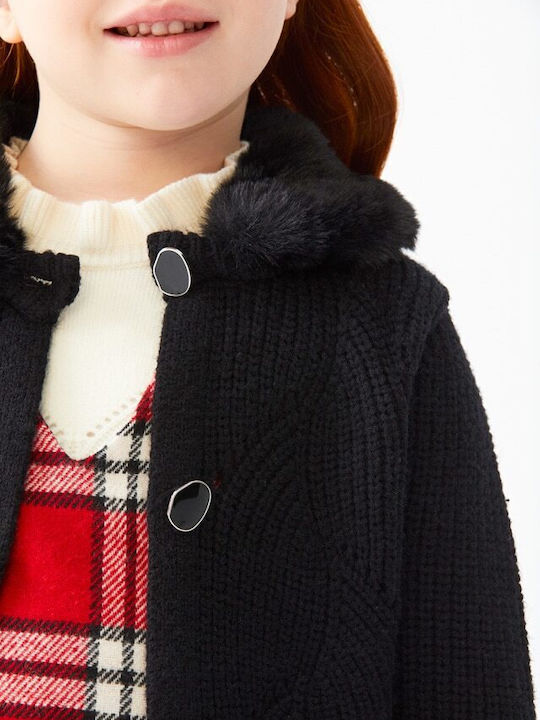 Kids Cardigan Fur black