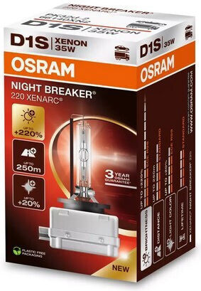 Osram Lamps Car Xenarc Night Breaker D1S White 85V / 12-24V 35W 2pcs