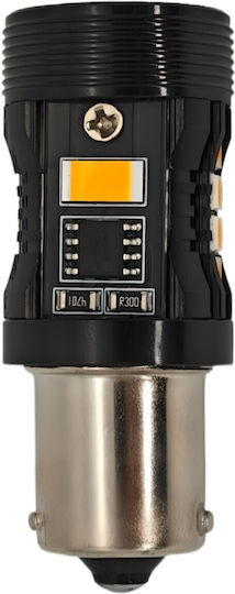 Лампи Автомобила PY21W-BAU15s LED Orange 12V 1бр