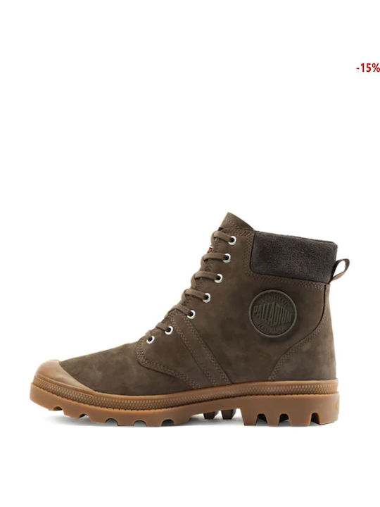 Leather Women's Ankle Boots Brown