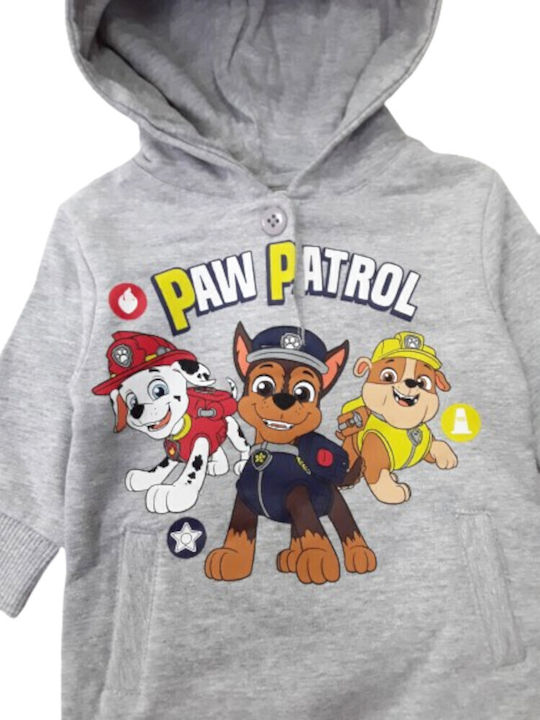 Paw Patrol Kids Sweatshirt with Hood and Pockets Gray