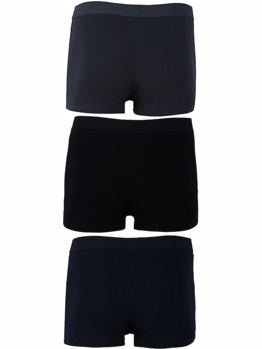 Uomo Men's Boxers Black 3Pack