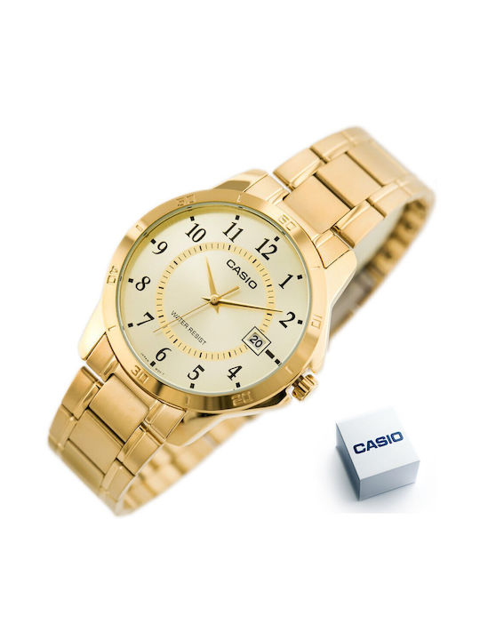 Casio Watch with Gold Metal Bracelet