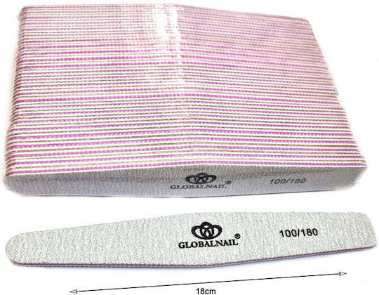 Globalnail Λίμα Ίσια 100/180 25τμχ fl-103856