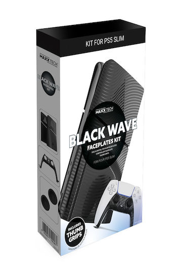 Maxx Tech Maxx Tech Piele pentru Consolă PS5 Slim - PS5 subțire Negru