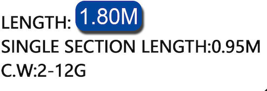 Tpster Lanseta de pescuit 1.8m