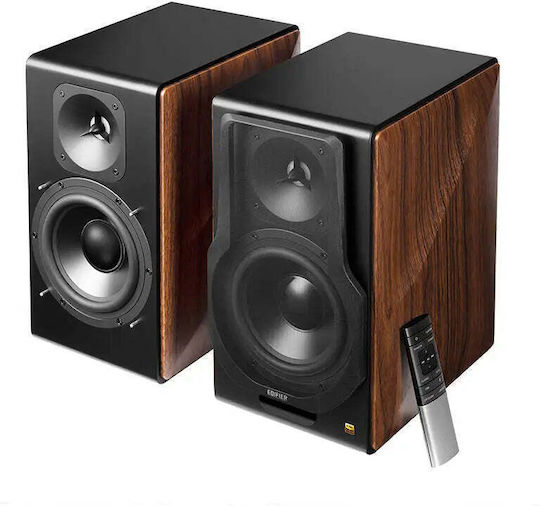 Edifier S3000MKII Αυτοενισχυόμενα Ηχεία με Bluetooth (Ζεύγος) Καφέ