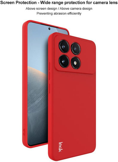 Imak Uc-4 Series Back Cover Σιλικόνης Κόκκινο (Xiaomi Poco F6 Pro 5G)