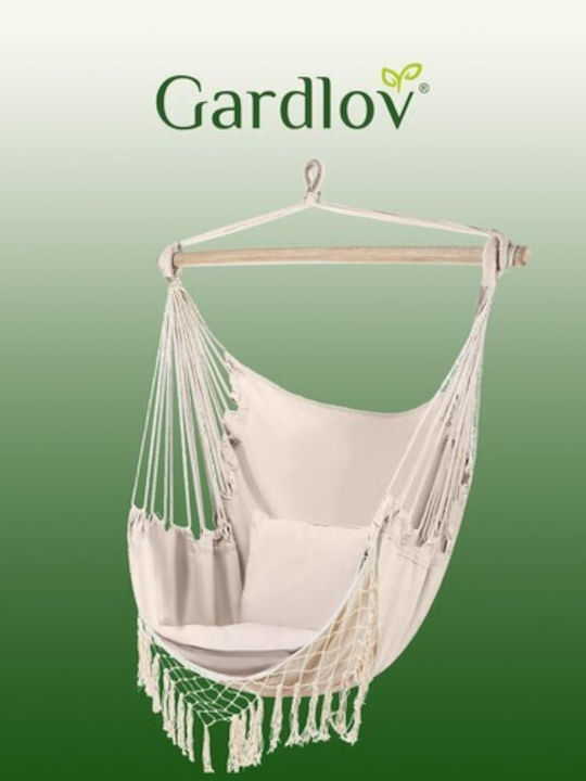 Gardlov Single Hammock Beige 130x97cm