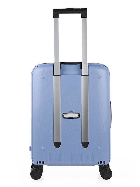 Jaslen Valiză De Călătorie De Cabină Tough Sapphire Blue Cu 4 Roți Înălțime 55 Cm