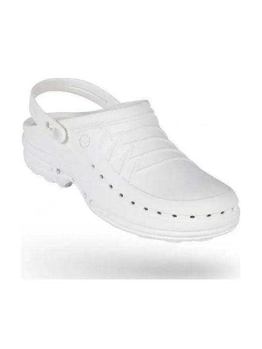 Wock Clog Ανδρικά Ανατομικά Σαμπό Λευκά