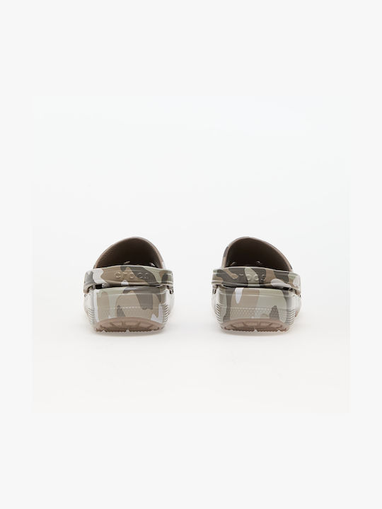 Crocs Printed Camo Clog Σαμπό Γκρι