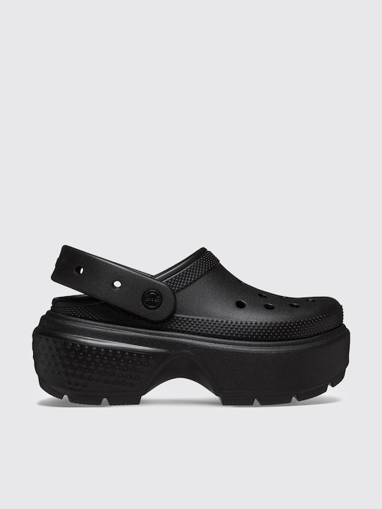 Crocs Stomp Σαμπό Μαύρα