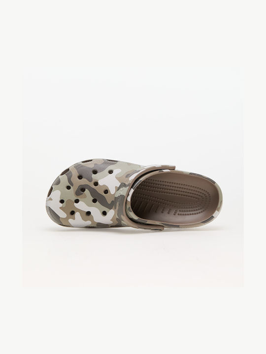 Crocs Printed Camo Clog Σαμπό Γκρι