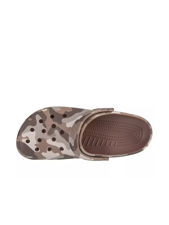 Crocs Printed Camo Clog Σαμπό Γκρι