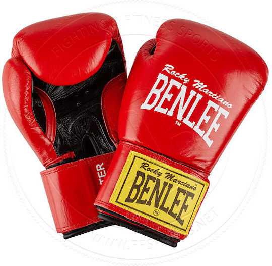 Benlee Boxing Boxing Gloves Leather for Match Red
