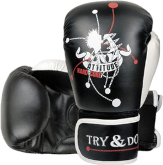 556711 Boxhandschuhe für Kampf Schwarz