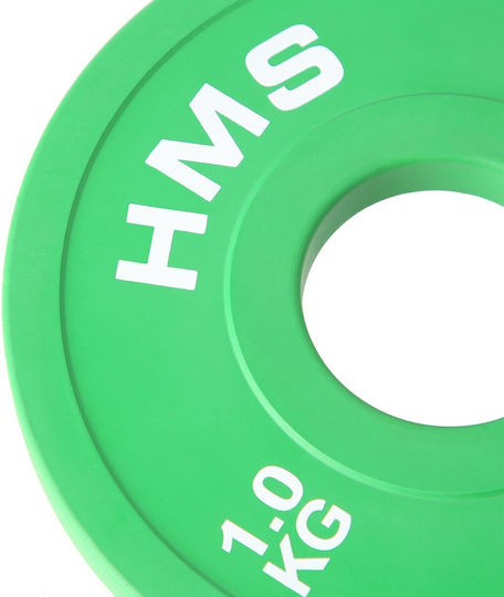 HMS Set of Plates Olympic Type Rubber 2 x 1kg Φ50mm