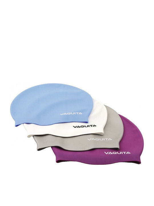 Vaquita Adult Silicone Swimming Cap Purple
