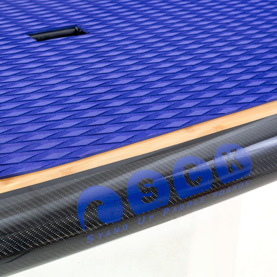 SCK Onyx 11'6'' Bambus SUP Board mit Länge 3.5m Blau