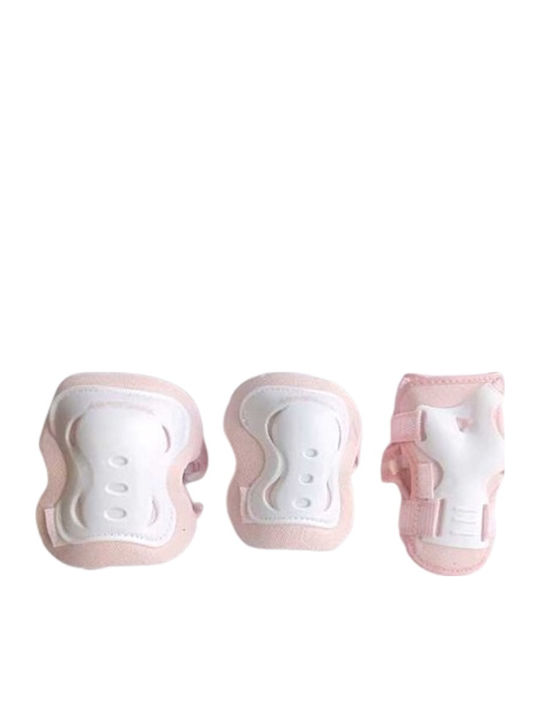Athlopaidia Children's Protective Gear Set for Rollers Pink