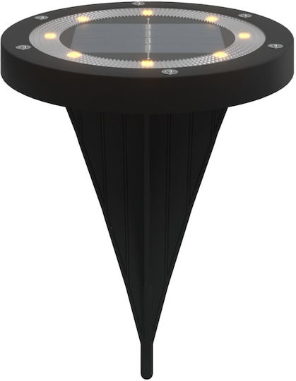vidaXL Set of 12 Floor Solar Lights 10lm Warm White with Photocell IP65 11cmx13cmcm