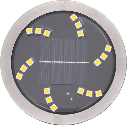 vidaXL Set of 4 Floor Solar Lights 10lm Warm White with Photocell IP65 11cmx13cmcm