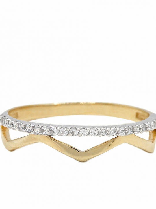 Sof.Istico Women's Chevalier Ring White Gold 14K Sof.Istico Women's Chevalier Ring White Gold 14K