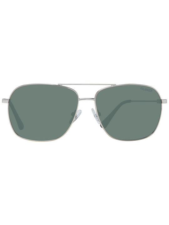Skechers Sonnenbrillen mit Silber Rahmen und Grün Linse SE6114 32R