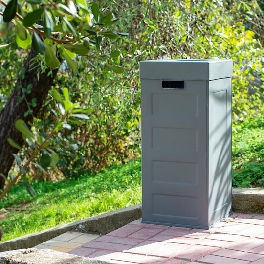 Green City International Plastic Waste Bin 70lt Black