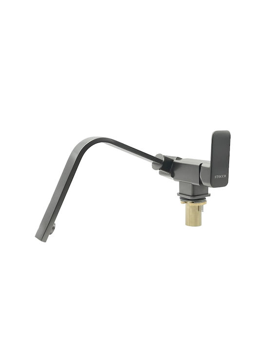 Stocco U-Shaped Kitchen Faucet Counter Gray