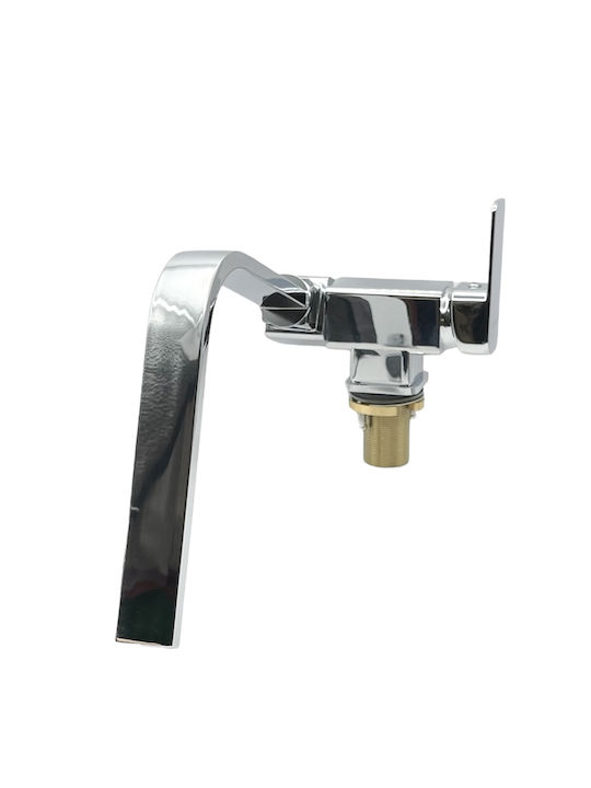 Stocco U-Shaped Kitchen Faucet Counter Silver