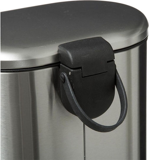 5Five Inox Καλαθάκι Μπάνιου 6lt Γκρι