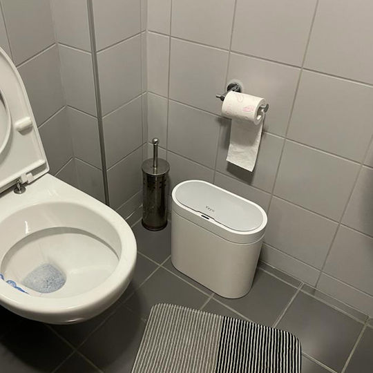 Green City International Kunststoff Badezimmer Mülleimer 8Es Weiß